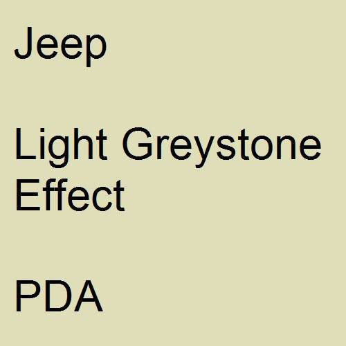 Jeep, Light Greystone Effect, PDA.